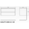 Тумба BELBAGNO KRAFT KRAFT-1000-2C-SO-PG